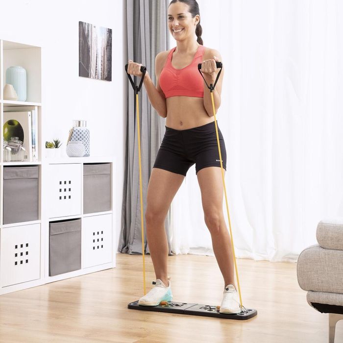Tabla de Flexiones Push-Up con Bandas de Resistencia y Guía de Ejercicios Pulsher InnovaGoods 4