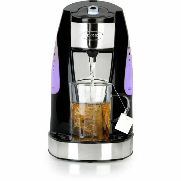 Domo DO482WK Fuente de Agua Caliente Instantánea 1.5L 3000W, Hierve en 45s, Negro y Acero Inoxidable