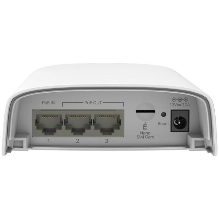 TP-Link Omada ER703WP-4G-Outdoor Pasarela y Controlador 4G LTE WiFi Dual Band PoE Gigabit Exterior Montaje en Pared Blanco 3