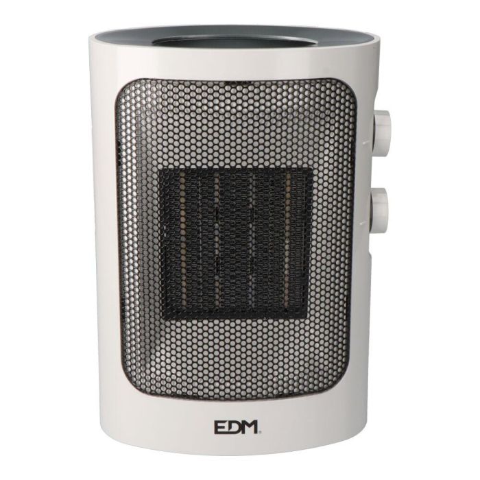 Edm Calefactor vertical 1000-1500w Blanco, termostato ajustable, protección sobrecalentamiento 1 Edm Calefactor vertical 1000-1500w Blanco, termostato ajustable, protección sobrecalentamiento 1