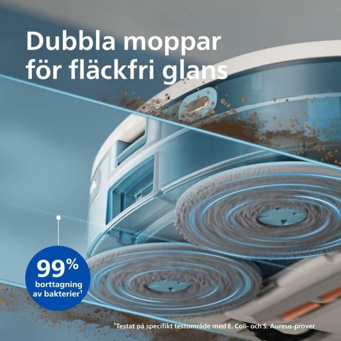 Philips Aspiradora Robot XU5100/20 - 10000 Pa - Vaciado Automático - Navegación Láser 13 Philips Aspiradora Robot XU5100/20 - 10000 Pa - Vaciado Automático - Navegación Láser 13