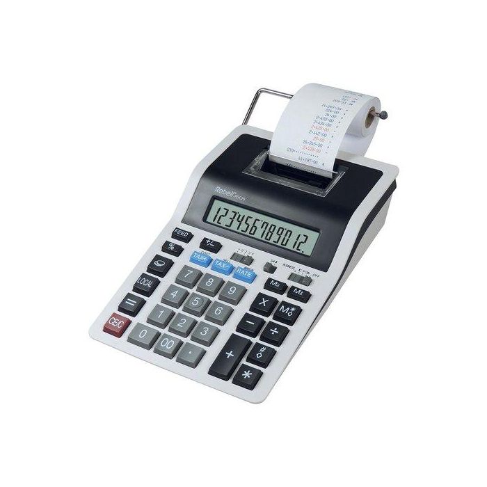 Calculadora Impresora Rebell 12 Digitos Pdc20 Wb