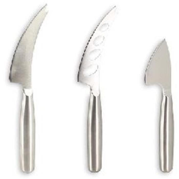 Menastyl Tabla de Cortar 5040079 MEN3256391023976 Rectangular Madera de Acacia con 3 Cuchillos para Queso de Acero Inoxidable 2