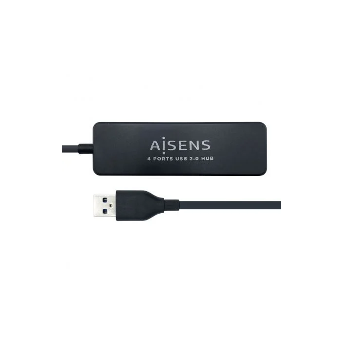Aisens Hub Usb 2.0 Tipo A-M - 4Xtipo A-H Negro 30 cm 1