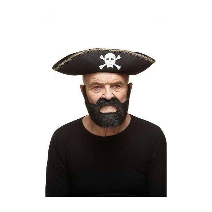 Barba y bigote adulto talla única Barba y bigote adulto talla única