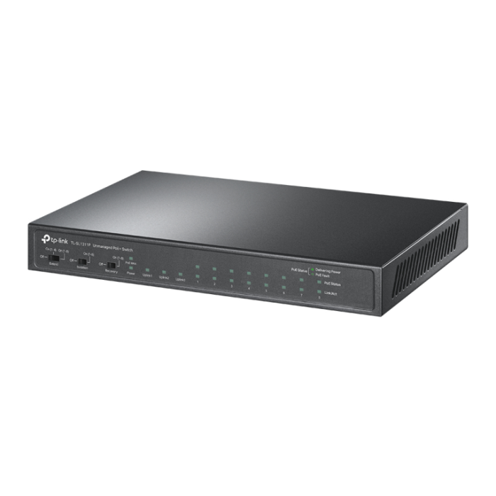 Tp-link Switch TL-SL1311P 11 Puertos Gigabit con 8 Puertos PoE+ Gestionado de Escritorio