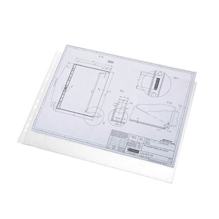 Q-connect Funda Multitaladro Din A3 Apaisada Cristal 80 Micras con Apertura Superior Bolsa 10 Unidades 7