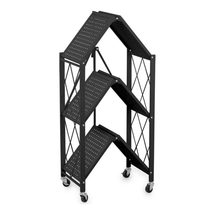 Zapatero Confortime Negro Metal (70 x 34 x 87 cm) 1 Zapatero Confortime Negro Metal (70 x 34 x 87 cm) 1