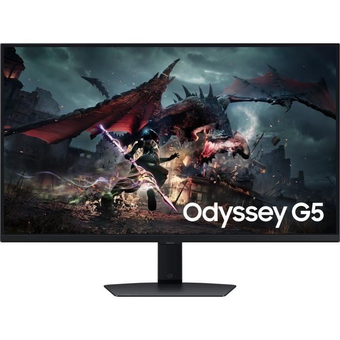 Monitor Gaming Samsung Odyssey G5 S32DG500EU 32"/ QHD/ 1ms/ 180Hz/ IPS/ Regulable en altura/ Negro Monitor Gaming Samsung Odyssey G5 S32DG500EU 32"/ QHD/ 1ms/ 180Hz/ IPS/ Regulable en altura/ Negro