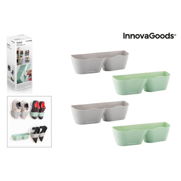Zapateros Adhesivos Shohold InnovaGoods Pack de 4 uds Zapateros Adhesivos Shohold InnovaGoods Pack de 4 uds
