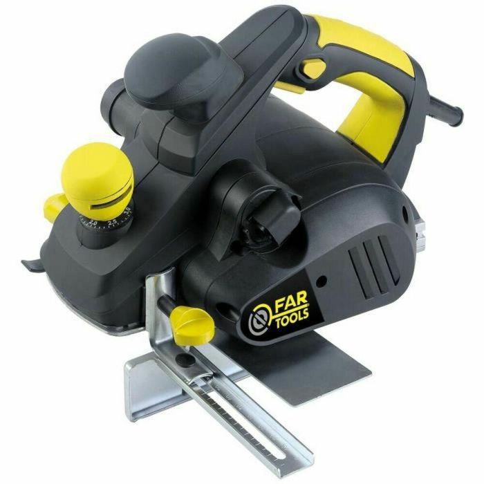 Fartools Cepilladora Eléctrica 850W Hoja 82x3mm 3 Profundidades Chaflán Modo Rebaje 82x12mm Expulsión Bidireccional Ajuste Rueda Dentada