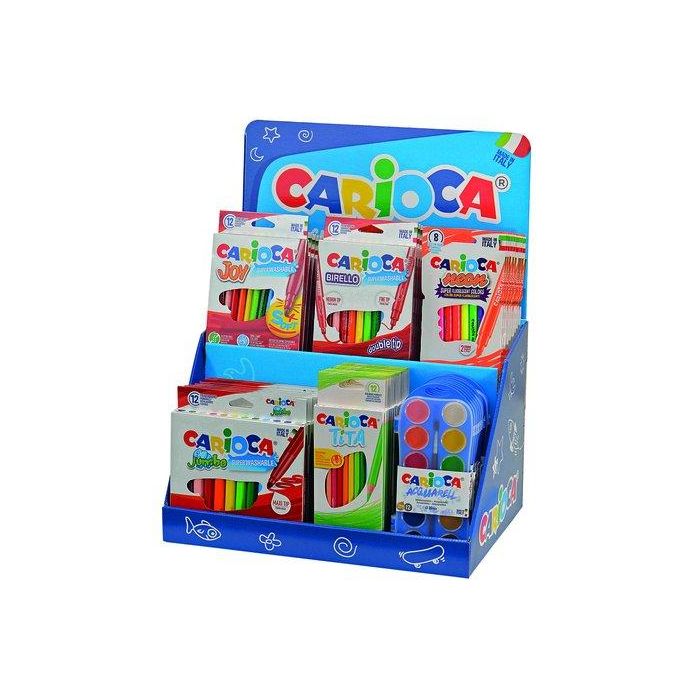 Lote Carioca School 7X 40569 Carioca Jumbo Estuche De 12 9X 40614 Carioca Joy Estuche De 12 9X 41457 Carioca Birello Caja De 12 9X 42785 Carioca Neon Caja De 8 12X42793 Carioca Tita Estuche De 12 8X 42400 Carioca Acuarelas Estuche 12