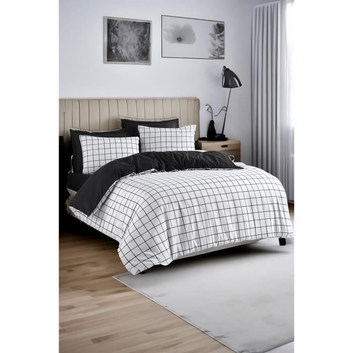 Juego de Cama ASI8684283344598 - Funda Nórdica 220x240 cm + 2 Fundas Almohada 60x60 cm - Algodón/Poliéster Blanco 3 Juego de Cama ASI8684283344598 - Funda Nórdica 220x240 cm + 2 Fundas Almohada 60x60 cm - Algodón/Poliéster Blanco 3