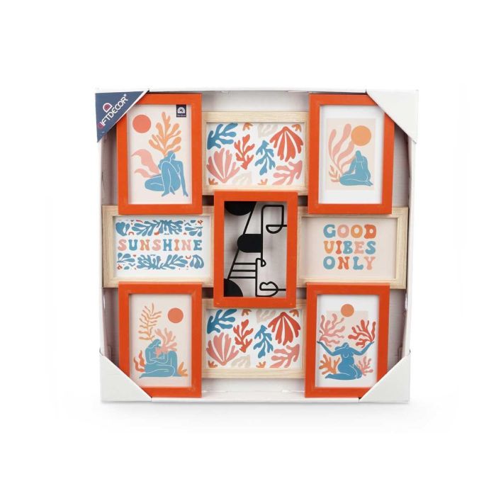 Portafoto Multiple 8 10X15Cm Con Metal Giftdecor (6 Unidades) 2 Portafoto Multiple 8 10X15Cm Con Metal Giftdecor (6 Unidades) 2