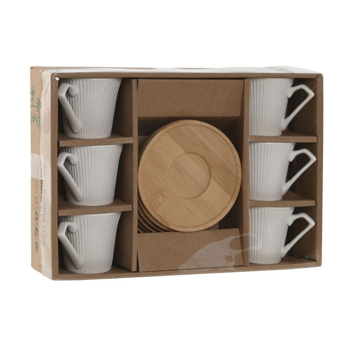 Cafe Basicos DKD Home Decor Blanco 6.5 x 6 x 8.5 cm Set de 6 3