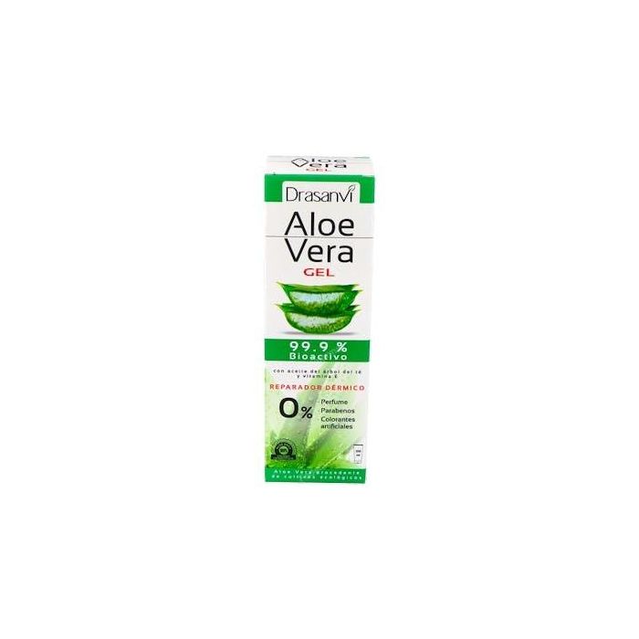 DRASANVI Aloe Vera con Árbol del Té y Vitamina E Gel Calmante para Piel Irritada y Enrojecida 200ml
