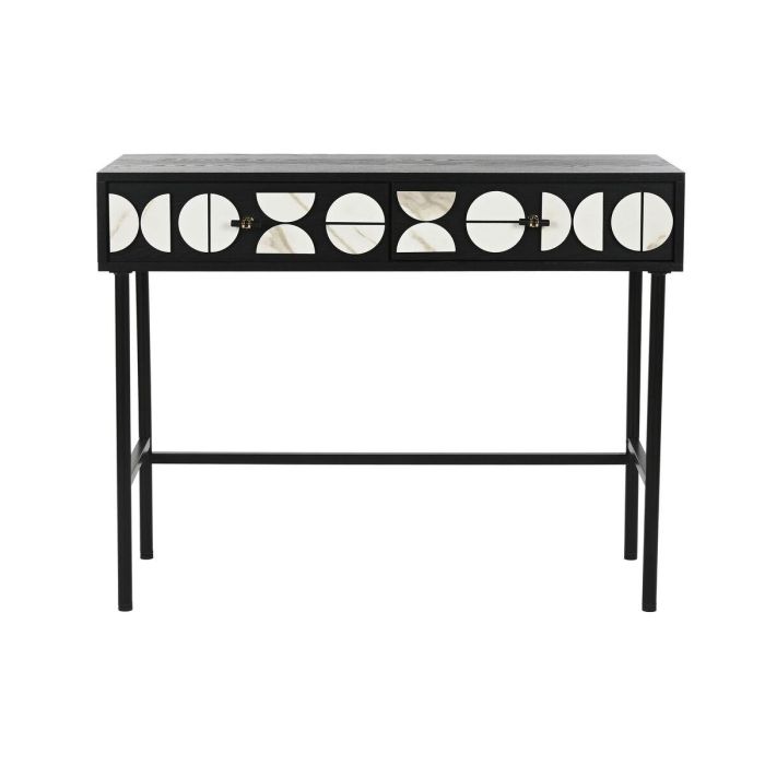 Recibidor Home ESPRIT Blanco Negro 100 x 40 x 77 cm 1 Recibidor Home ESPRIT Blanco Negro 100 x 40 x 77 cm 1