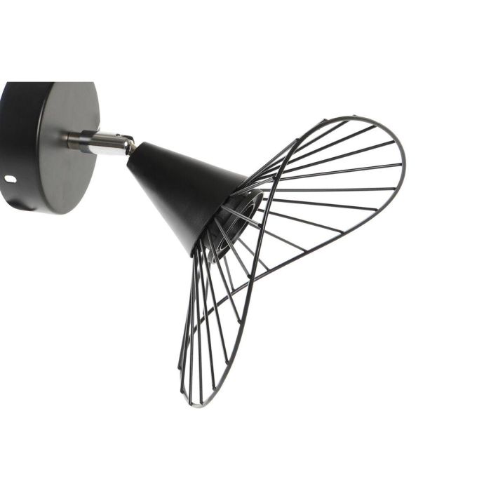 Lámpara de Pared DKD Home Decor Negro Metal 50 W 220 V Urbano 21 x 22 x 22 cm 3