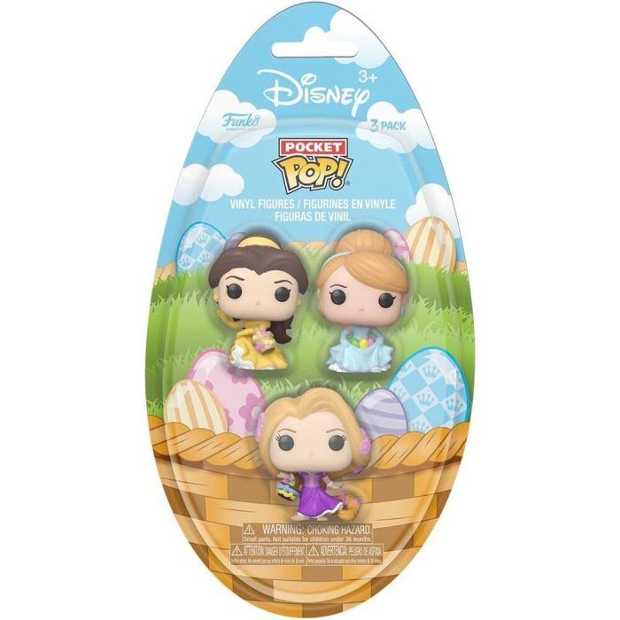 Blister 3 figuras Pocket POP Disney Princesas Pascua 1