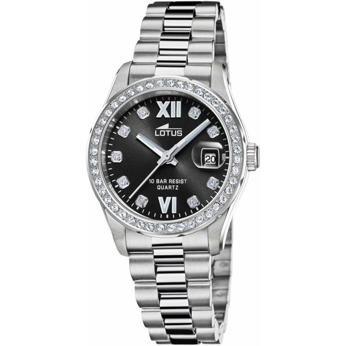 Reloj Hombre Lotus 18933/4 Negro Plateado Reloj Hombre Lotus 18933/4 Negro Plateado