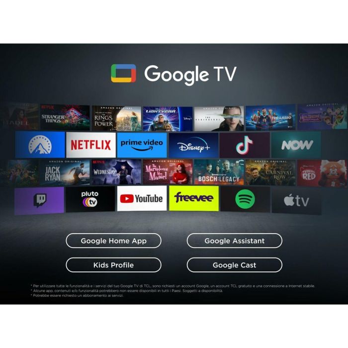 TCL 43T69C TCL5901292528812 Televisor QLED 43 pulgadas (109 cm) 4K UHD 3840x2160 HDR10+ Android TV 3xHDMI 2.1 Wi-Fi 6 TCL 43T69C TCL5901292528812 Televisor QLED 43 pulgadas (109 cm) 4K UHD 3840x2160 HDR10+ Android TV 3xHDMI 2.1 Wi-Fi 6