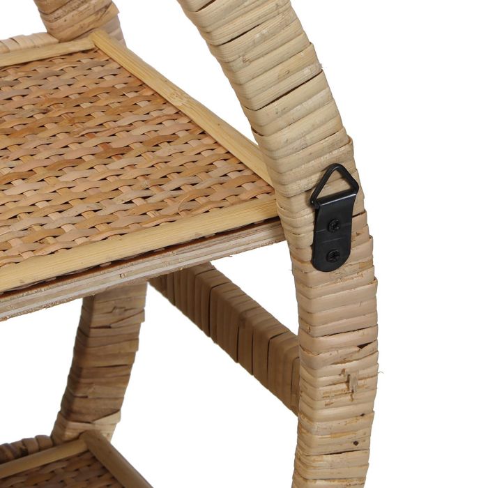 Estanteria Redonda Rattan Versa 16X59CM (2 Unidades) 4 Estanteria Redonda Rattan Versa 16X59CM (2 Unidades) 4