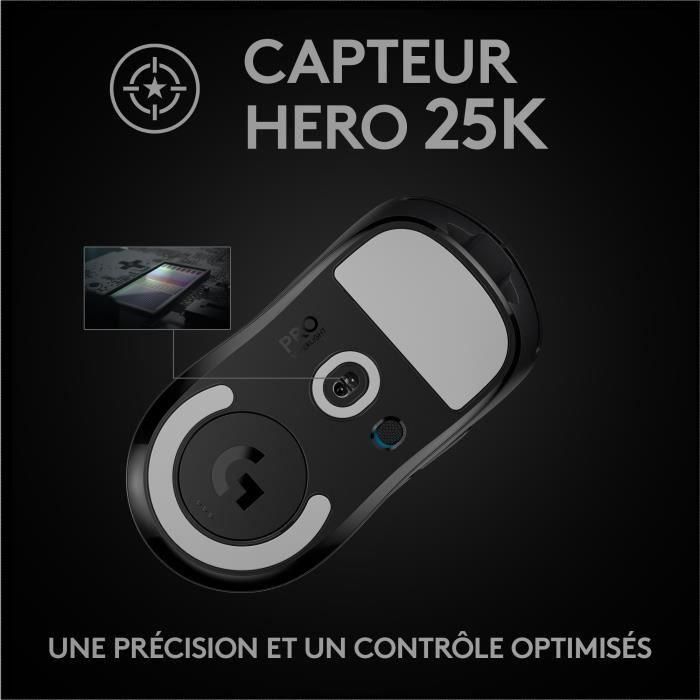 Logitech PRO X SUPERLIGHT Wireless Gaming Mouse, RF Wireless, Lithium Polymer (LiPo), Black 4 Logitech PRO X SUPERLIGHT Wireless Gaming Mouse, RF Wireless, Lithium Polymer (LiPo), Black 4