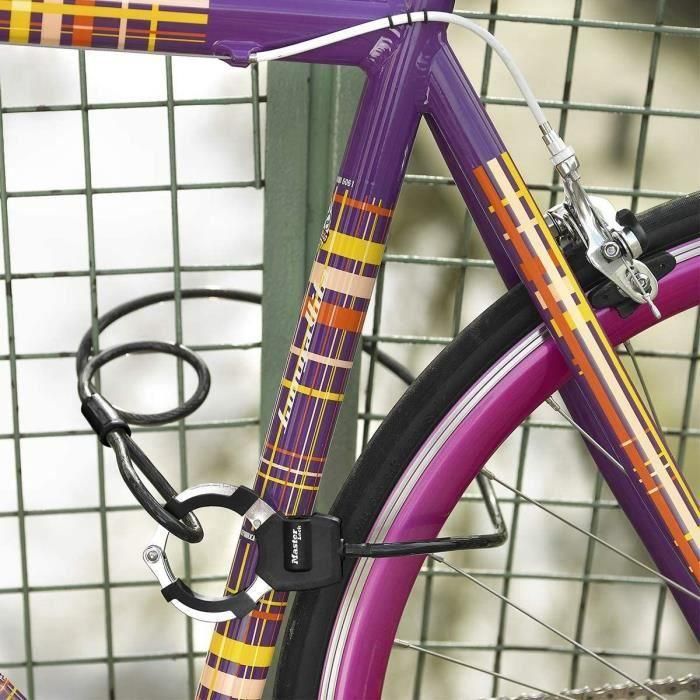 Master Lock Cable de Bloqueo con Llave de Seguridad Antirrobo para Bicicletas, Patinetes y Cochecitos - Acero Trenzado 1 m x 8 mm 3