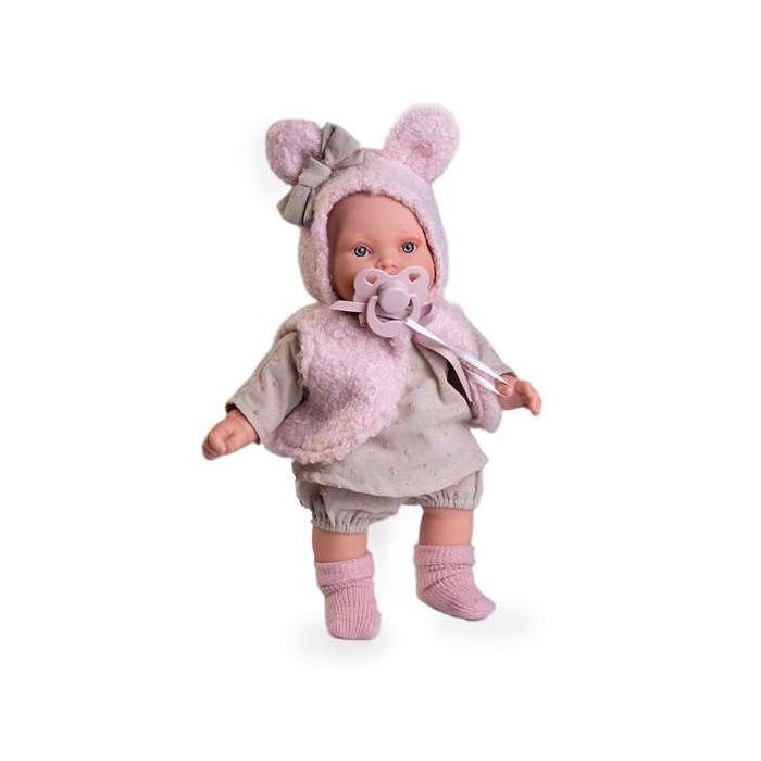 Muñeca kika lagrimitas con chaleco de orejitas 27 cm Muñeca kika lagrimitas con chaleco de orejitas 27 cm