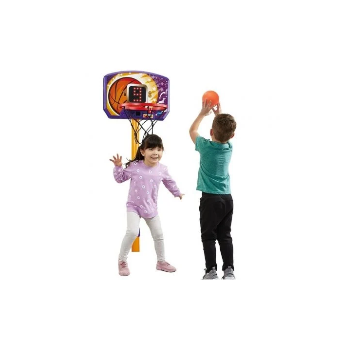 Vtech Canasta de Baloncesto Electrónica 80-571422 con 3 Modos de Juego Interactivos y Ajustable en Altura para Niños +3 Años 3