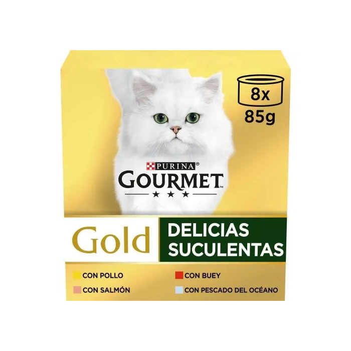 Purina Gourmet Gold Multi Delicias Suculentas 12x8x85 gr