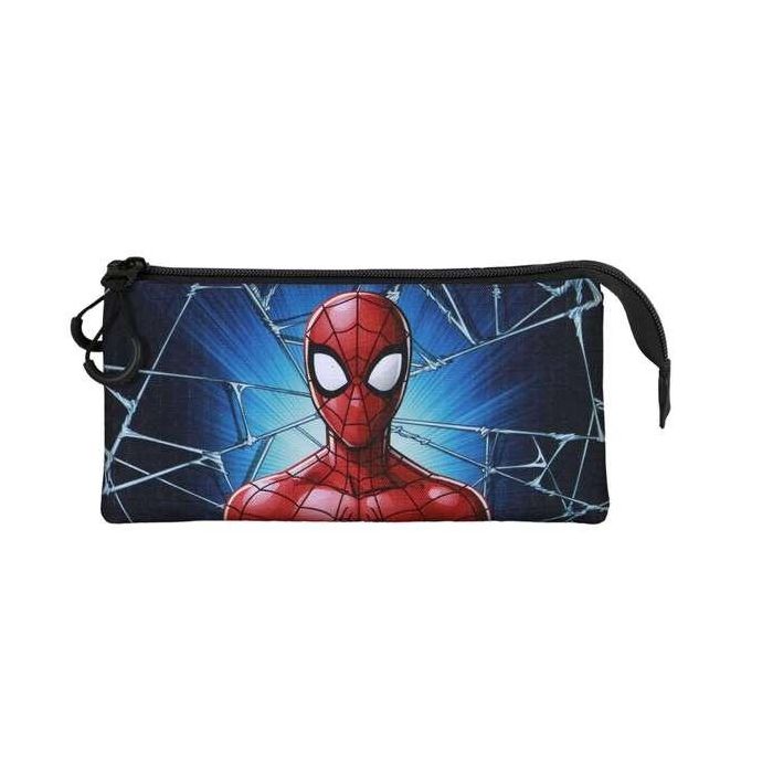 Karactermania Spiderman Ptodo Triple Maximum 11X23X8Cm Portatodo Lápices 3 Compartimentos