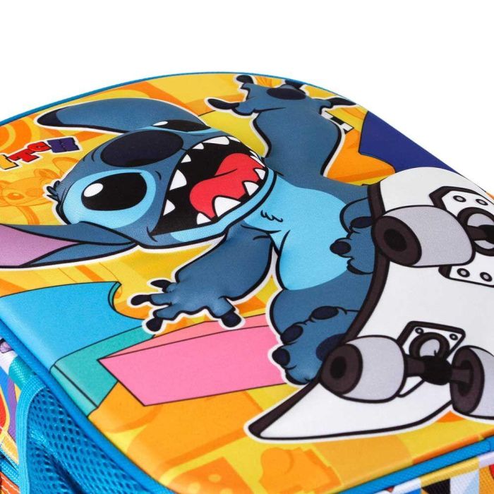 Karaktermania Mochila 3D Lilo y Stitch Skater, 8.5L, con relieve frontal, cremallera y bolsillos laterales 3 Karaktermania Mochila 3D Lilo y Stitch Skater, 8.5L, con relieve frontal, cremallera y bolsillos laterales 3