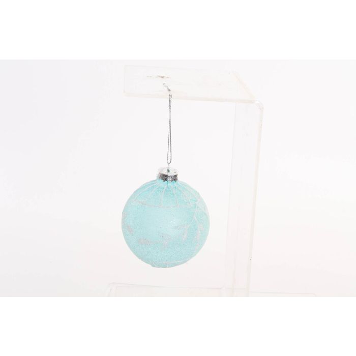 DKD Home Decor Bola Decoración Navidad Fantasía de Cristal 8x8 cm (Pack de 6 Unidades)