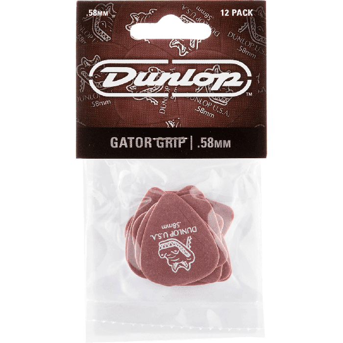 Dunlop Pack 12 Púas Gator Grip 0,58Mm 4