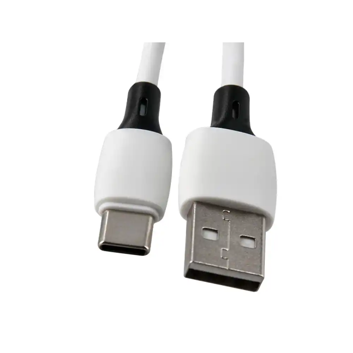 Q-connect Cable USB-C a USB-A PVC 2m Blanco 2