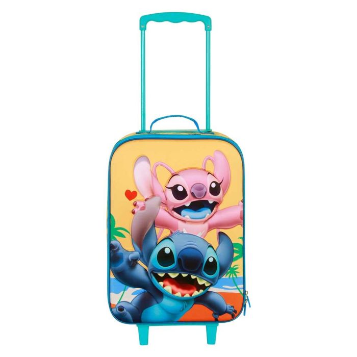 Maleta Trolley Soft 3D Ocean Disney Lilo y Stitch Azul 1