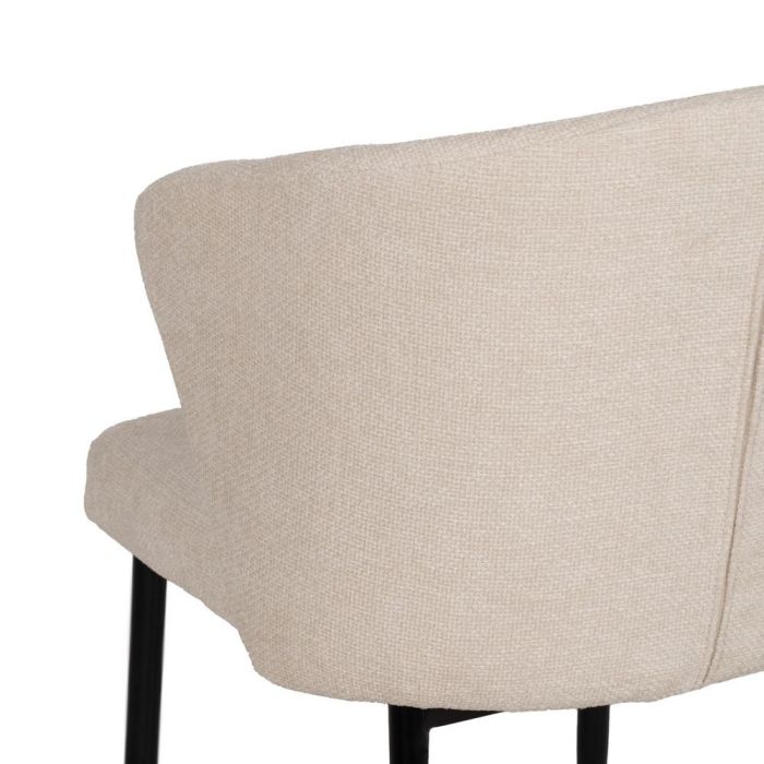 Silla Blanco Tejido-Metal Contract 52,50 X 55 X 80 cm