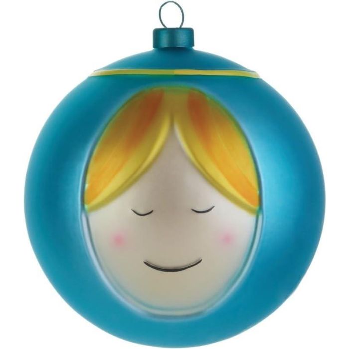 Alessi Madonna Bola de Navidad de Vidrio Soplado AMJ13 2 - Decorado a Mano, Diámetro 9 cm Alessi Madonna Bola de Navidad de Vidrio Soplado AMJ13 2 - Decorado a Mano, Diámetro 9 cm
