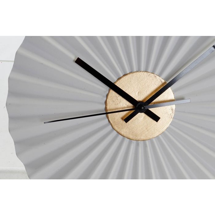 DKD Home Decor Reloj de Pared Moderno Negro y Blanco de Hierro, 30x30x4 cm (Set 2 Unidades) 2