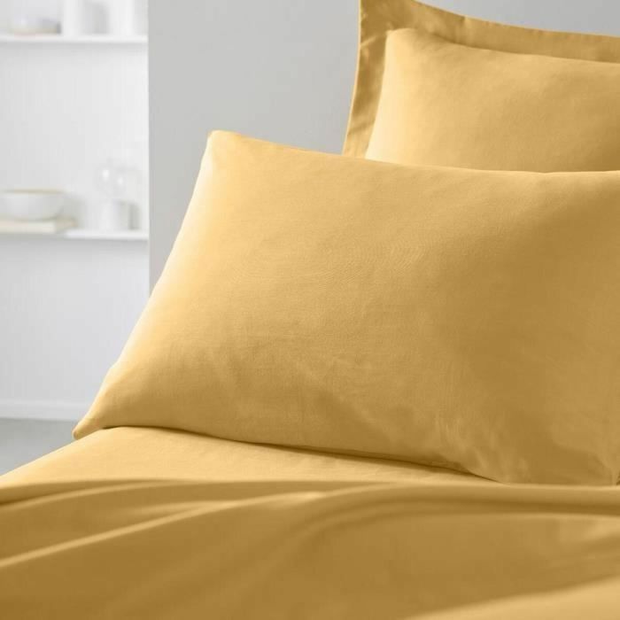 Funda de almohada TODAY Essential Amarillo 50 x 70 cm 1 Funda de almohada TODAY Essential Amarillo 50 x 70 cm 1