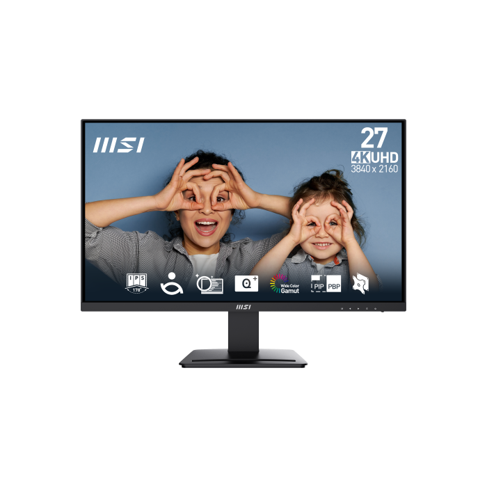 MSI Pro MP273U pantalla para PC 68,6 cm (27") 3840 x 2160 Pixeles 4K Ultra HD Negro