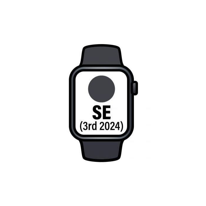 Apple Watch SE 3rd V2/ GPS/ 40mm/ Caja de Aluminio Medianoche/ Correa Deportiva Medianoche S/M Apple Watch SE 3rd V2/ GPS/ 40mm/ Caja de Aluminio Medianoche/ Correa Deportiva Medianoche S/M
