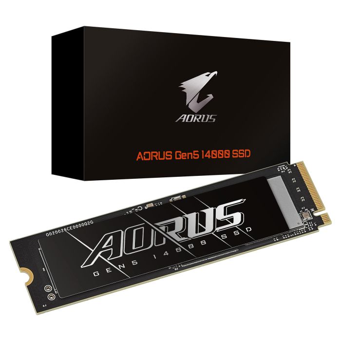 Gigabyte AORUS GEN5 14000 4TB M.2 PCI-E NVMe SSD, 14100 MB/s Lectura, 12600 MB/s Escritura 5 Gigabyte AORUS GEN5 14000 4TB M.2 PCI-E NVMe SSD, 14100 MB/s Lectura, 12600 MB/s Escritura 5