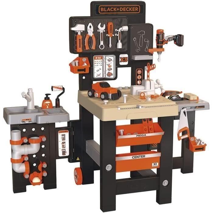 Black+Decker Mega Centro Taller de Bricolaje Infantil completo con Herramientas y Accesorios. Incluye Mecánica, Fontanería, Pintura, Carpintería. 0 Black+Decker Mega Centro Taller de Bricolaje Infantil completo con Herramientas y Accesorios. Incluye Mecánica, Fontanería, Pintura, Carpintería. 0