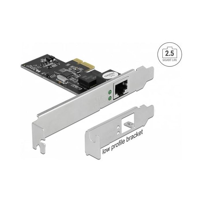DeLOCK Tarjeta de Red PCI Express x1 a 2.5 Gigabit LAN RJ45 para PC Compatible con Windows y Linux Kernel 5.8 2