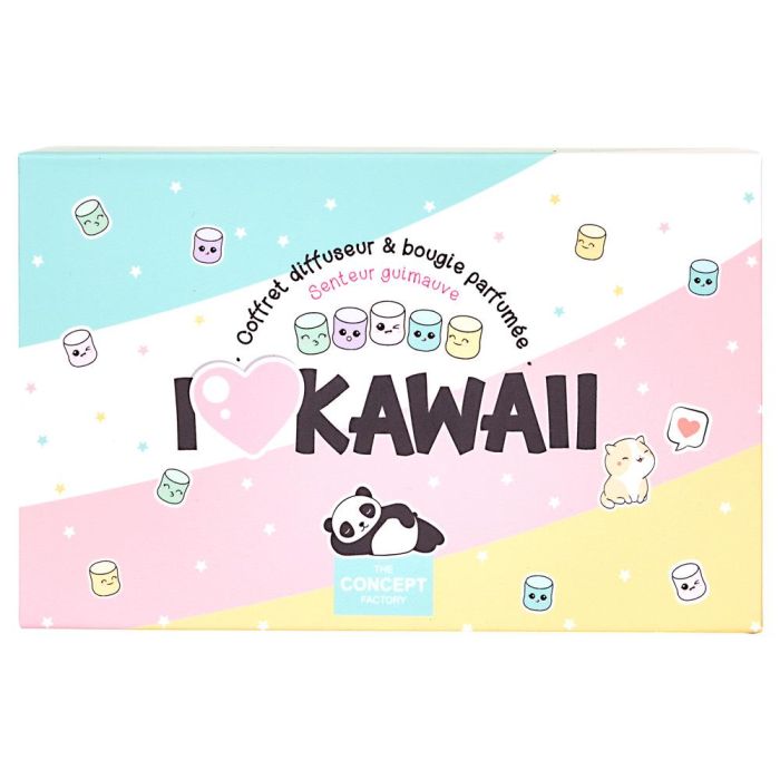 The Concept Factory Vela Perfume y Difusor con Barrita Colección Kawaii Vidrio/Cristal Máquina 4 The Concept Factory Vela Perfume y Difusor con Barrita Colección Kawaii Vidrio/Cristal Máquina 4