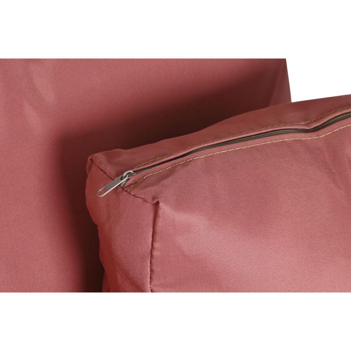 DKD Home Decor Sillón Terraza Jardín de Ratan Sintético con Cojines, Desmontable, Terracota Blanco, 71x147x99 cm 1 DKD Home Decor Sillón Terraza Jardín de Ratan Sintético con Cojines, Desmontable, Terracota Blanco, 71x147x99 cm 1