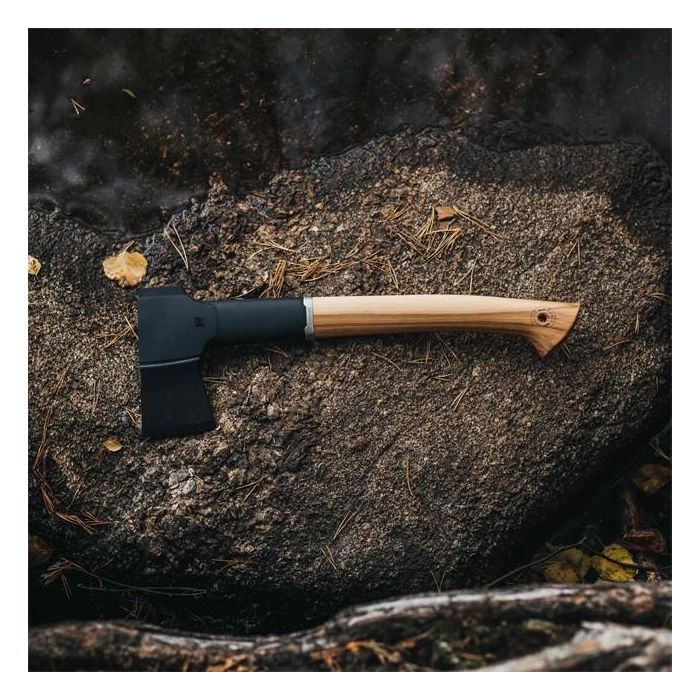 Fiskars 1051142 Hacha Universal de Supervivencia Norden N7, Hoja de Acero, Mango de Madera, 386mm, 791g 2