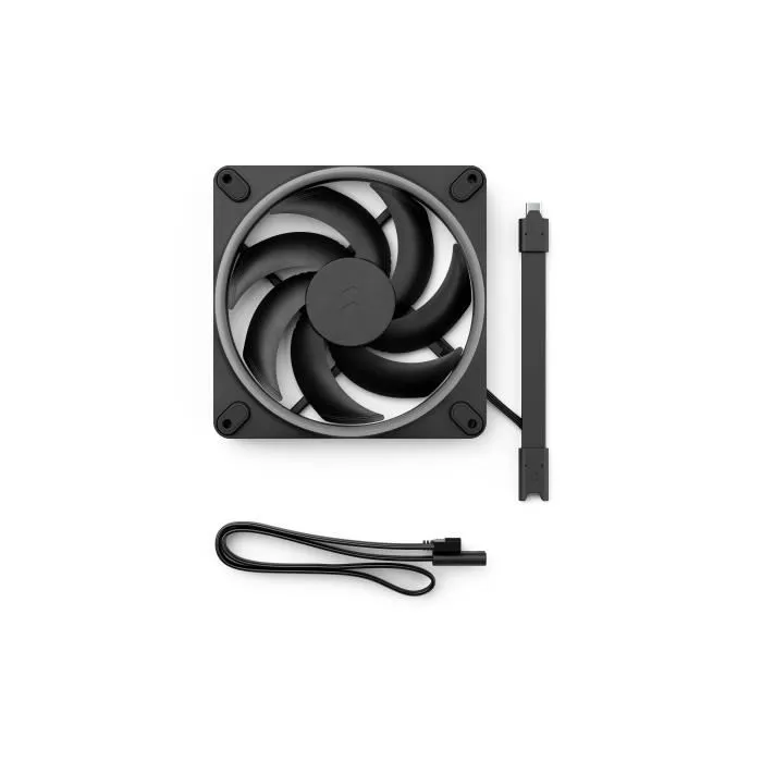 Fractal Design FRA7340172708902 Ventilador para PC Momentum 14 RGB FDB Anillo de luz ARGB Gen 2 Control PWM Negro 1